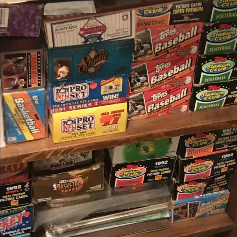 Six Sealed Unopened Packs Vintage Baseball Cards